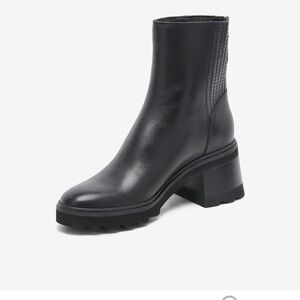 Dolce Vita Marty H20 Black Leather Boots Size 8.5